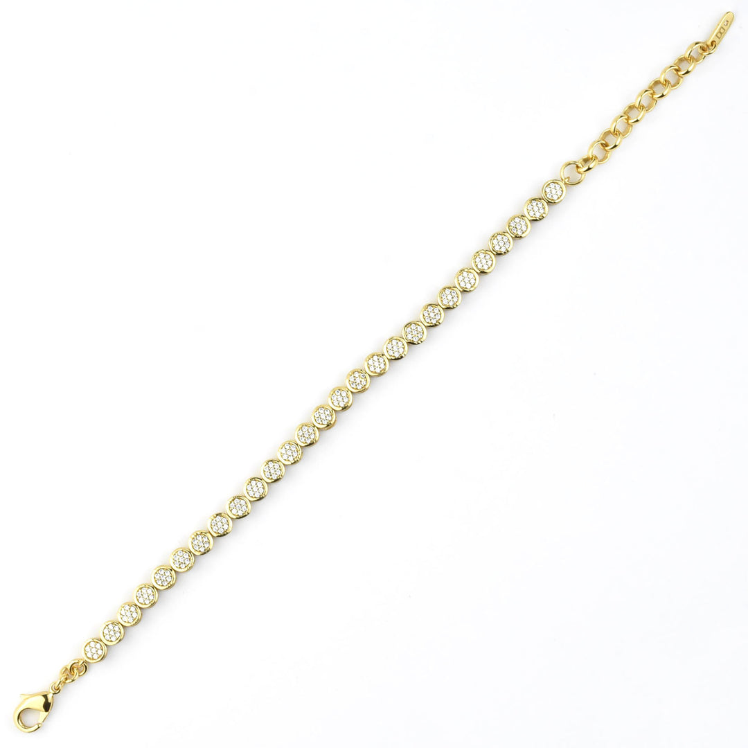 Mirabeau Pave Tennis Bracelet - Goldmakers Fine Jewelry