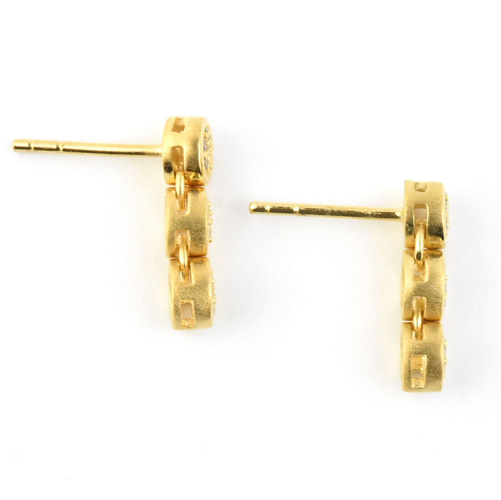 Mirabeau Pave Droplet Earrings - Goldmakers Fine Jewelry