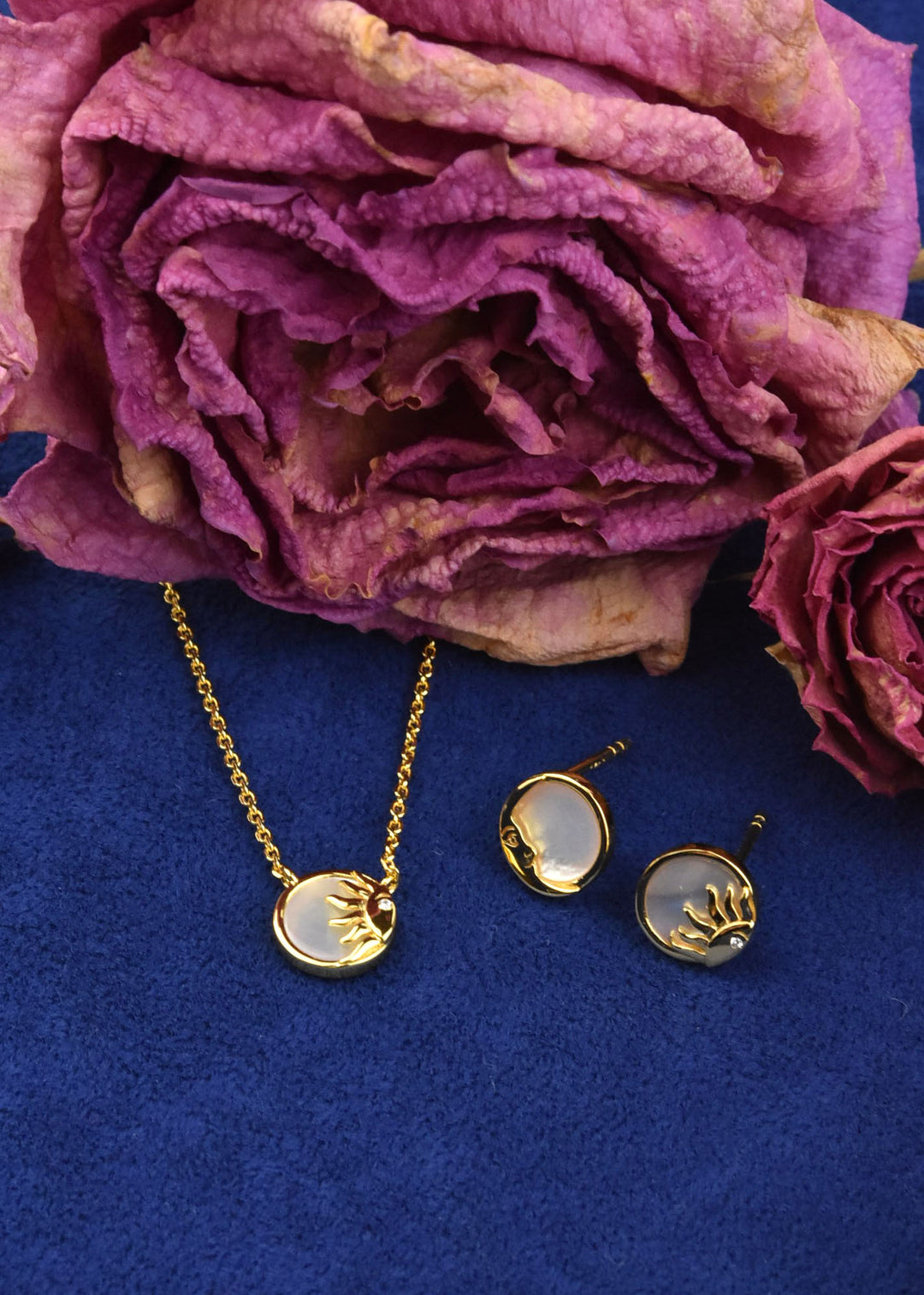 Mother of Pearl Sun & Moon Studs