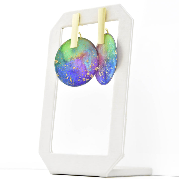 Monocycle Galaxy Earrings - Goldmakers Fine Jewelry