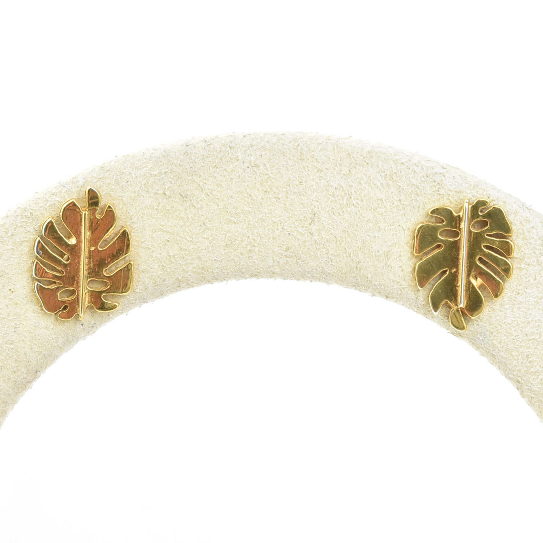 Vermeil Monstera Studs - Goldmakers Fine Jewelry