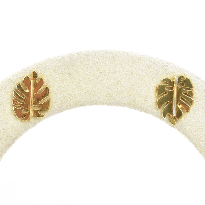 Vermeil Monstera Studs - Goldmakers Fine Jewelry
