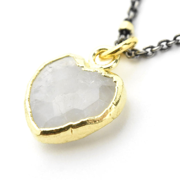 Moonstone Heart Necklace