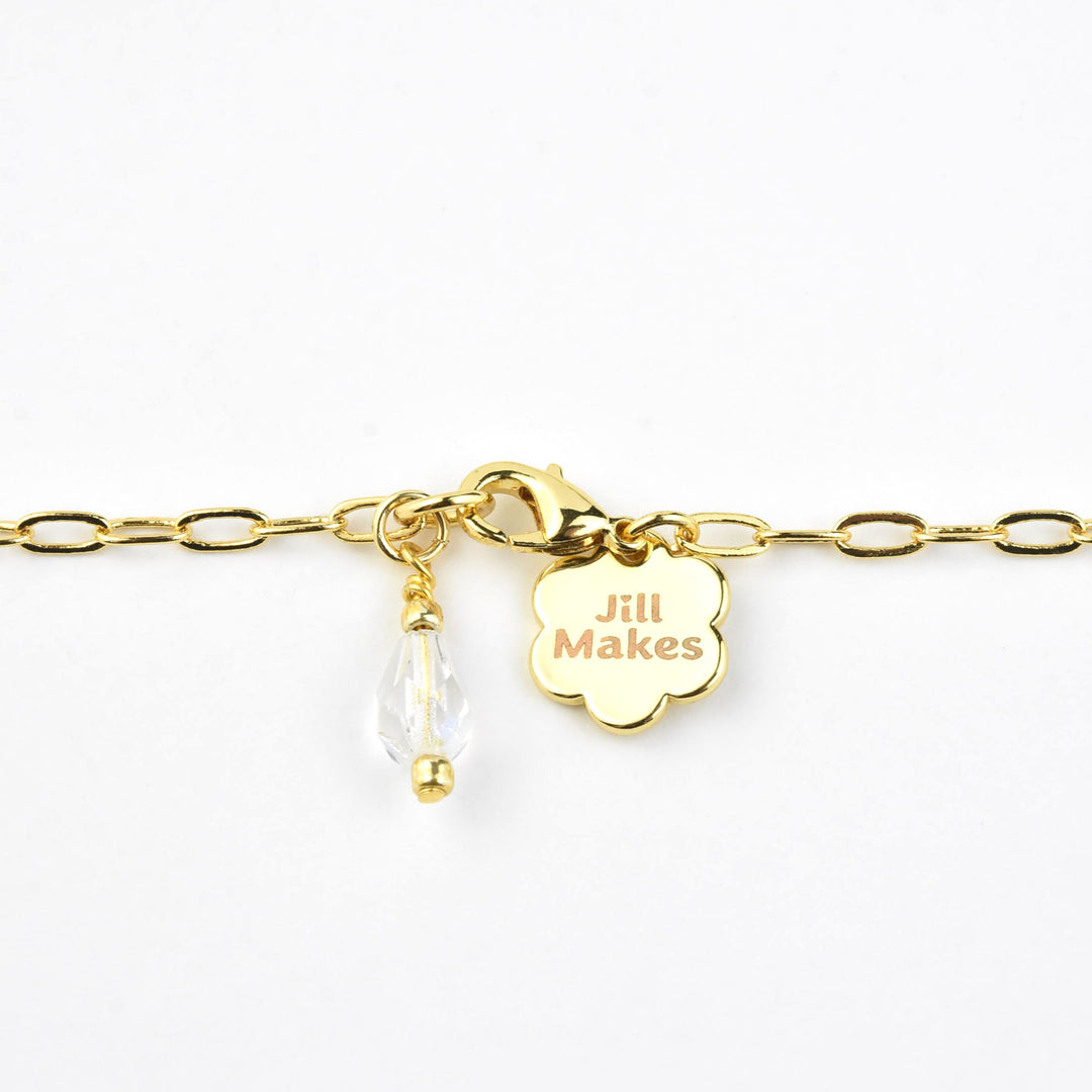 Mosaic Rainbow Charm Necklace