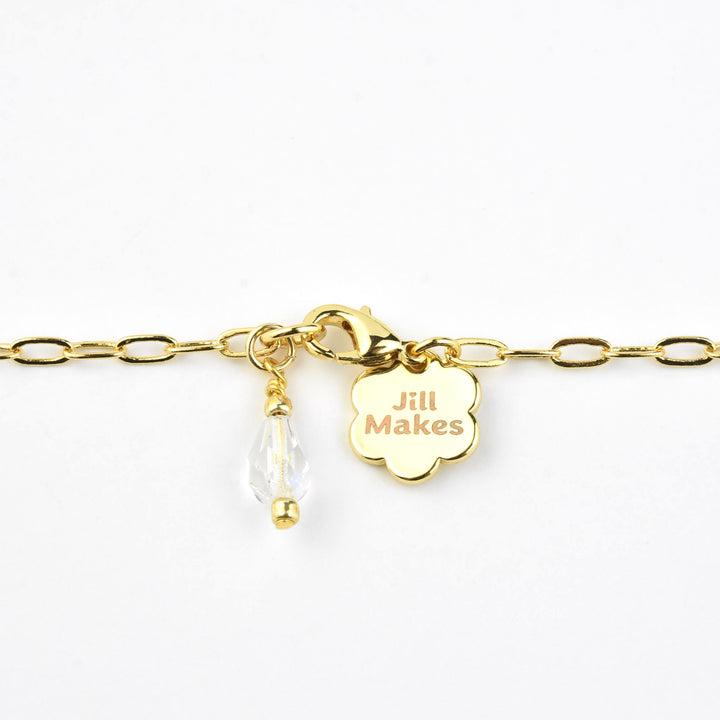 Mosaic Rainbow Charm Necklace