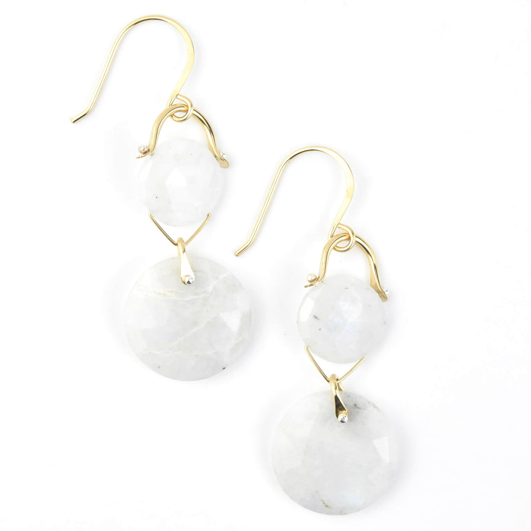 Mosaic Cushion Coin Earrings - Goldmakers Fine Jewelry