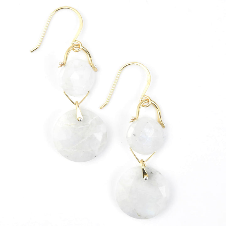 Mosaic Cushion Coin Earrings - Goldmakers Fine Jewelry