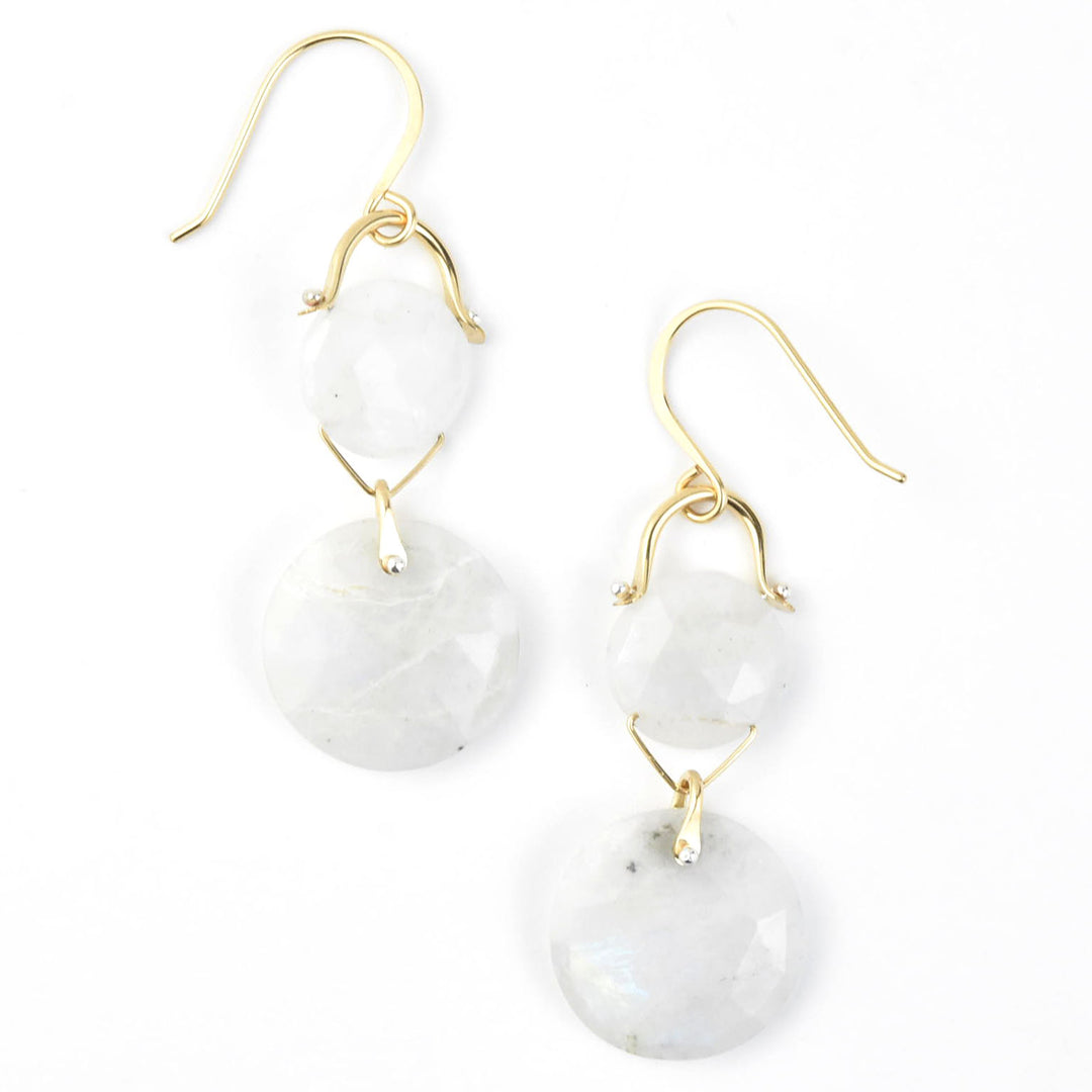 Mosaic Cushion Coin Earrings - Goldmakers Fine Jewelry