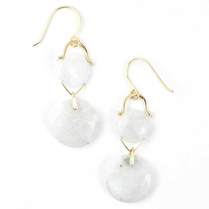 Mosaic Cushion Coin Earrings - Goldmakers Fine Jewelry