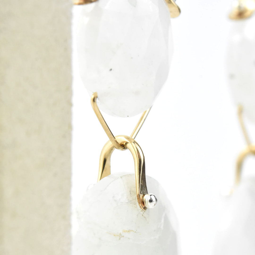 Mosaic Cushion Coin Earrings - Goldmakers Fine Jewelry