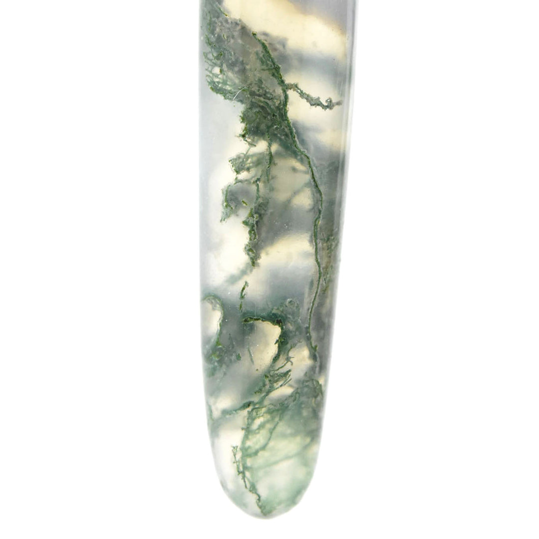 Moss Agate Dangle Drop