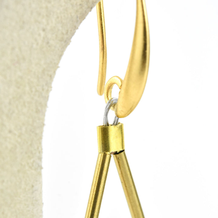 Moss Green & Dalmatian Agate Earrings