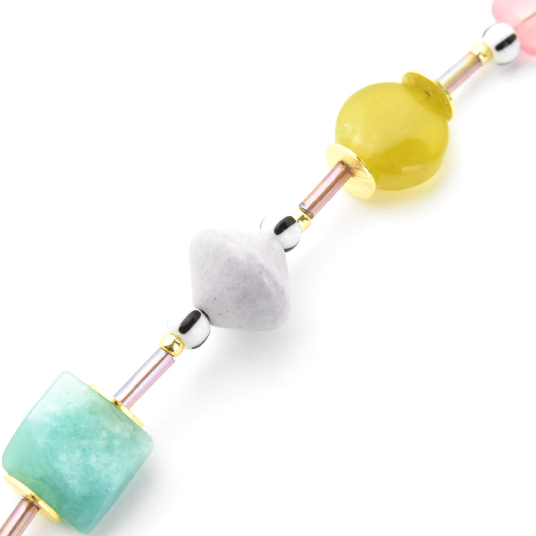 Muted Multicolor Necklace - Goldmakers Fine Jewelry