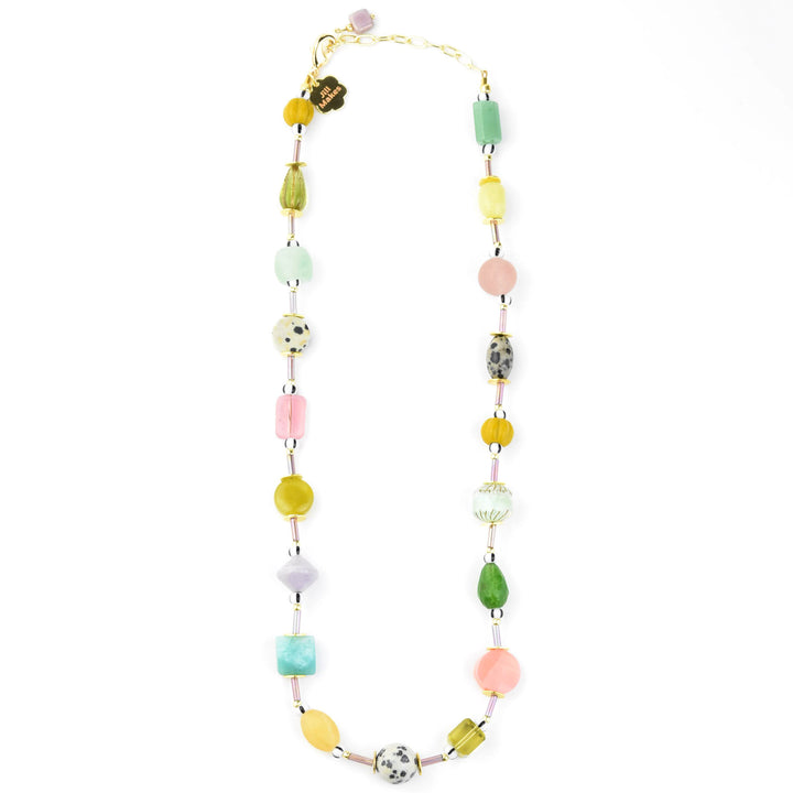 Muted Multicolor Necklace - Goldmakers Fine Jewelry