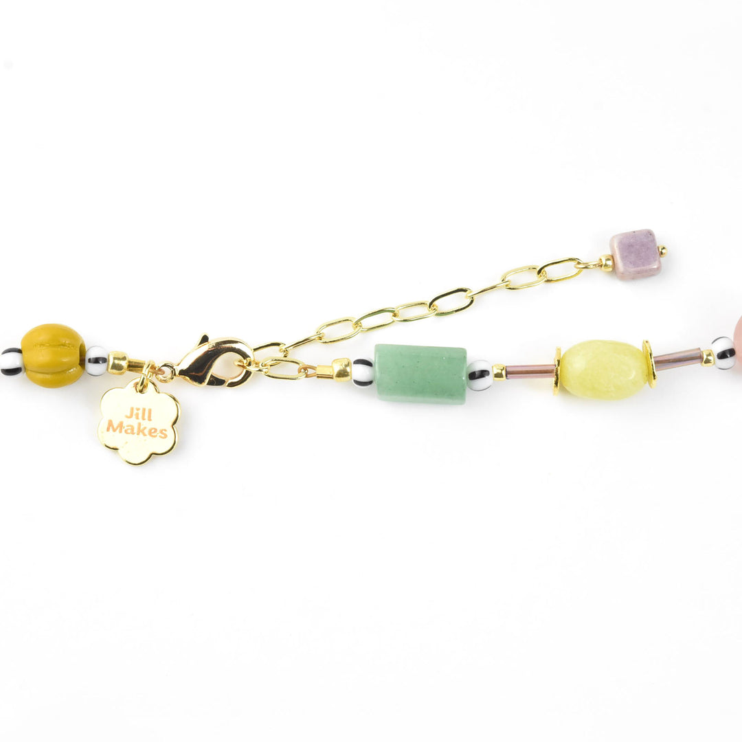 Muted Multicolor Necklace - Goldmakers Fine Jewelry