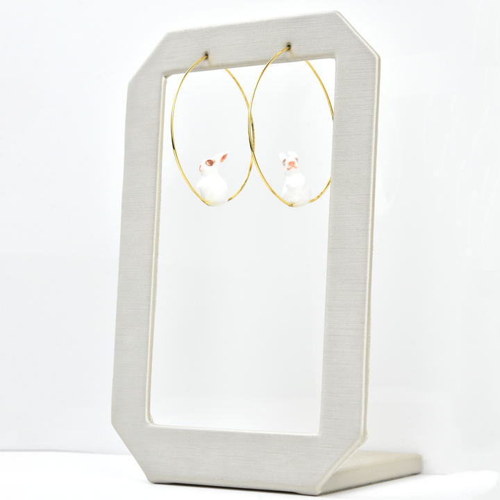 Mini Bunny Hoops - Goldmakers Fine Jewelry