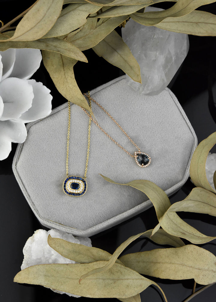 The Sabrina: Sapphire & Diamond Necklace