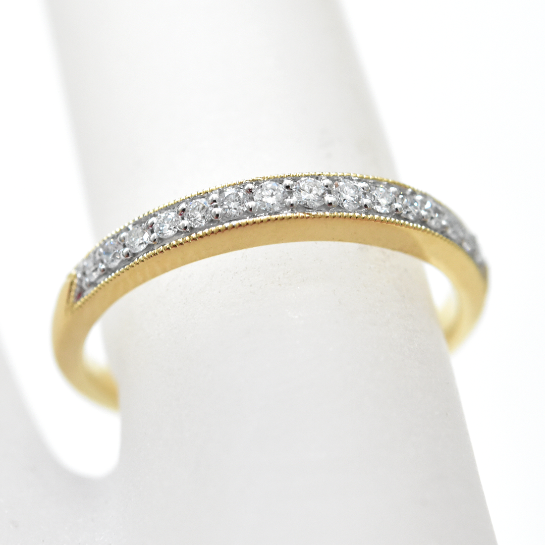 Classic Diamond Milgrain Band in Gold