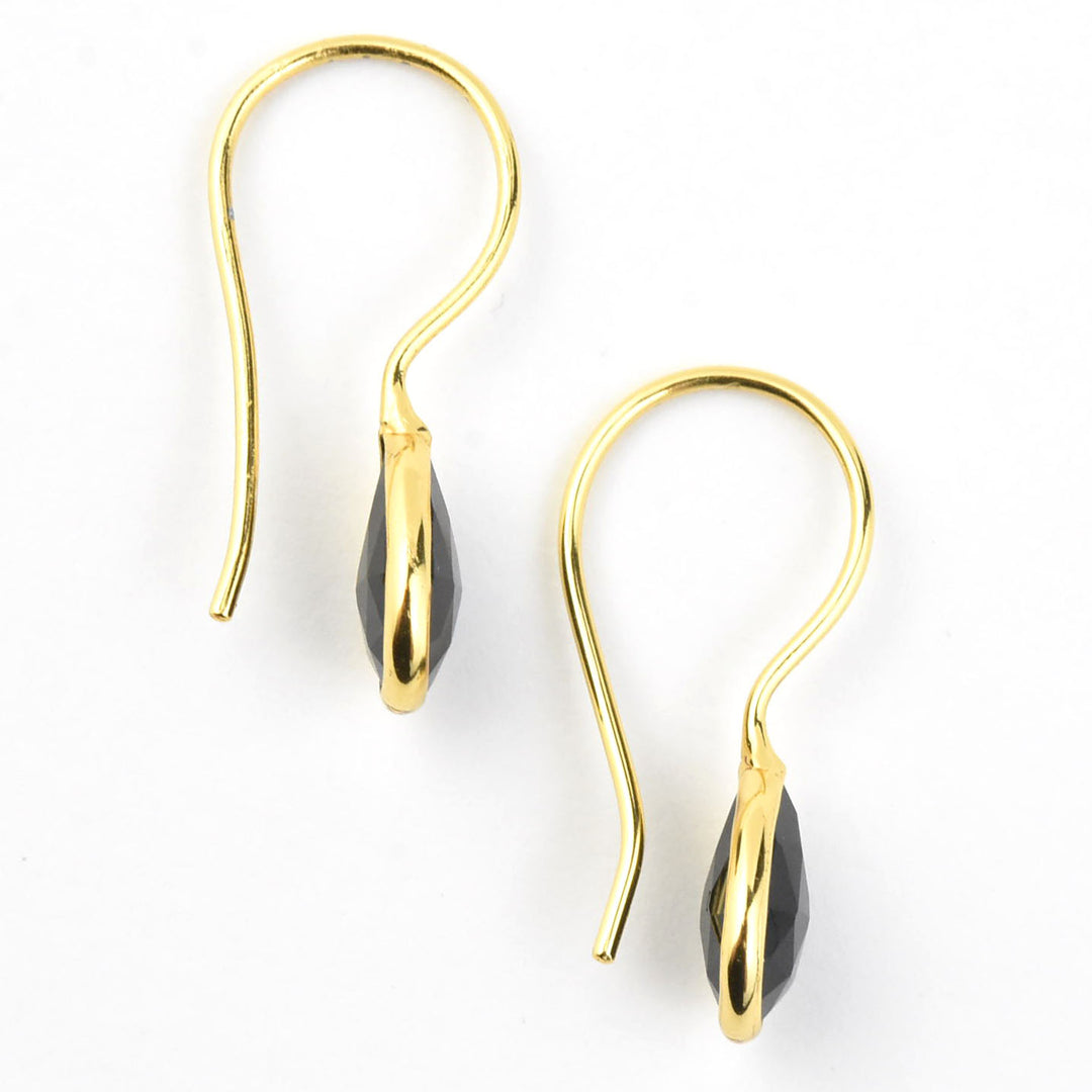 Nosara Droplet Earrings in Black Onyx - Goldmakers Fine Jewelry