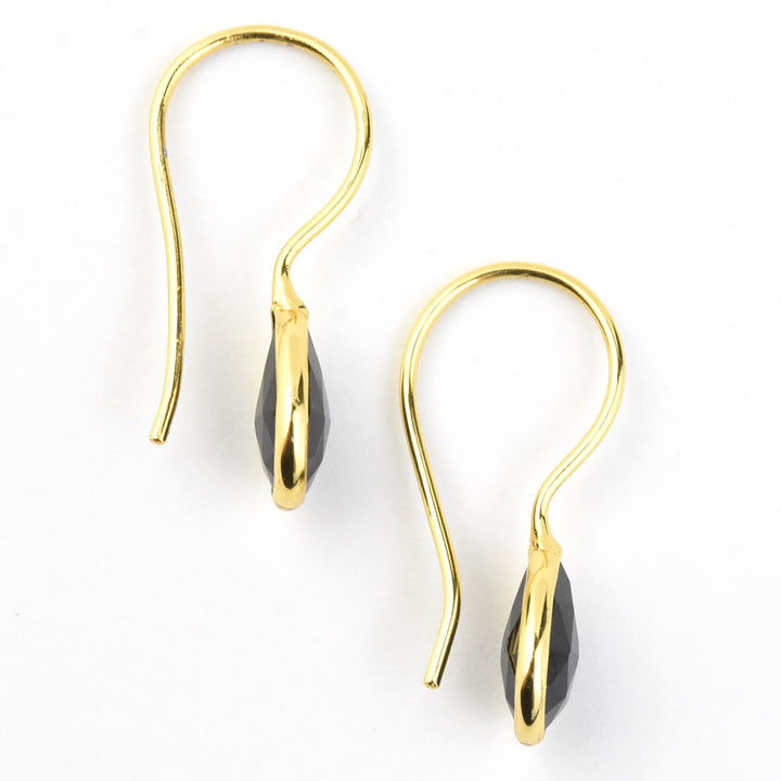 Nosara Droplet Earrings in Black Onyx - Goldmakers Fine Jewelry