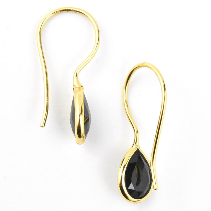 Nosara Droplet Earrings in Black Onyx - Goldmakers Fine Jewelry