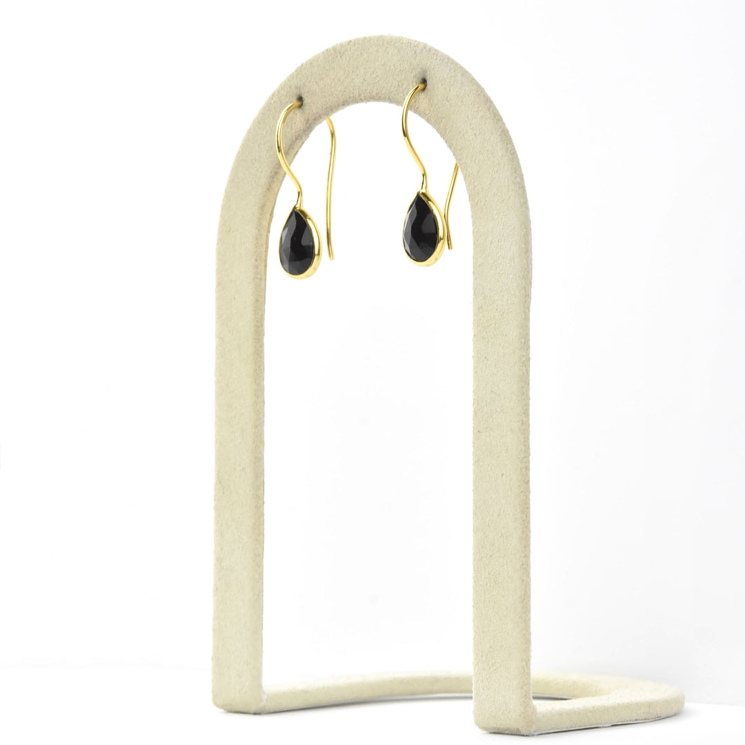 Nosara Droplet Earrings in Black Onyx - Goldmakers Fine Jewelry