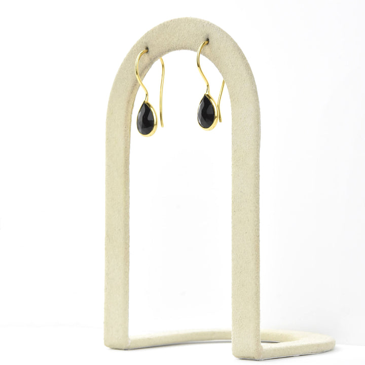 Nosara Droplet Earrings in Black Onyx - Goldmakers Fine Jewelry