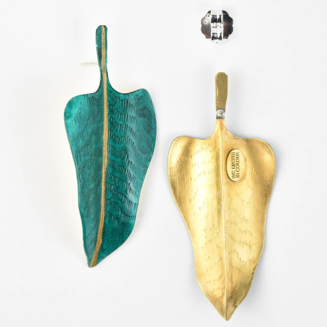 Ocean Anthurium Earrings - Goldmakers Fine Jewelry