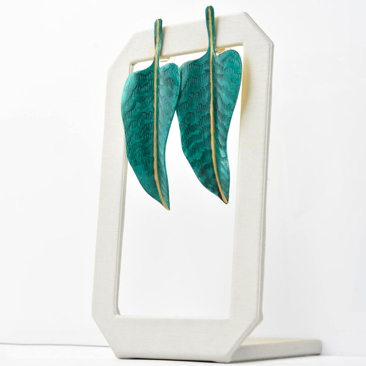 Ocean Anthurium Earrings - Goldmakers Fine Jewelry