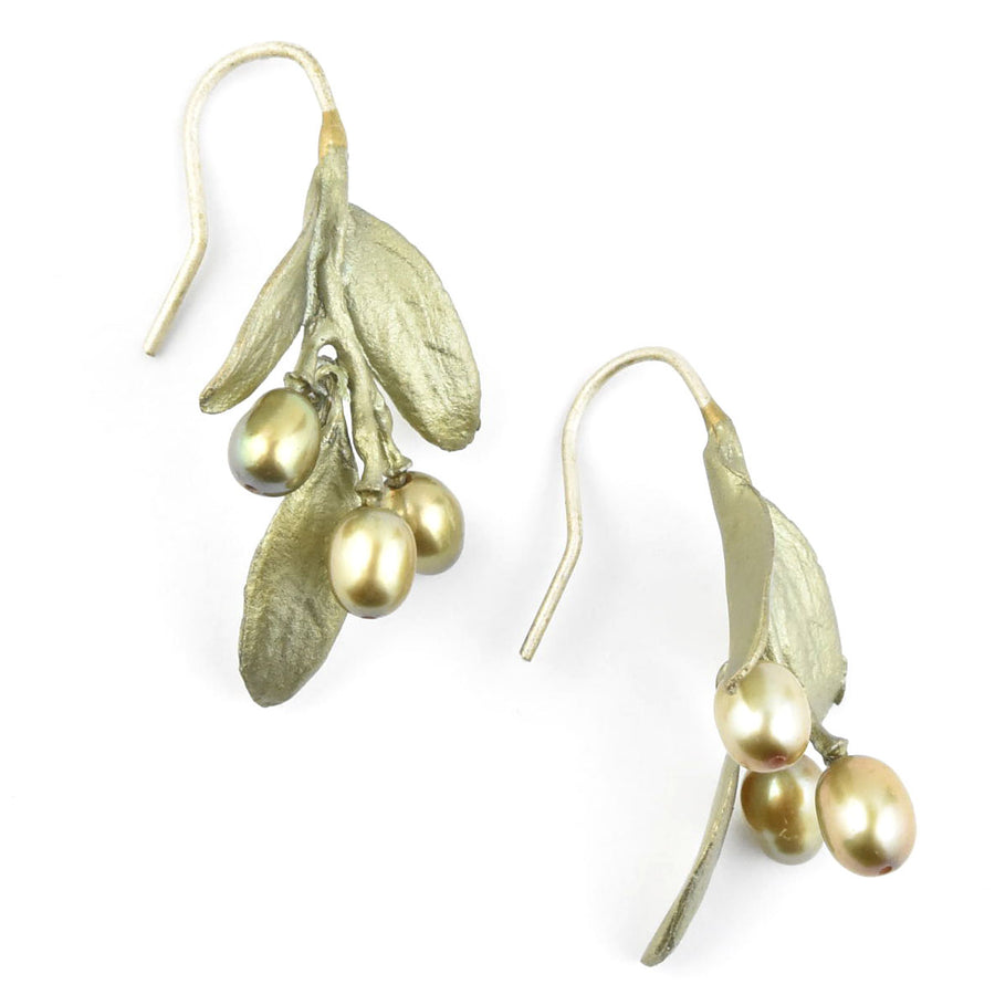 Olive Branch Earrings - Goldmakers Fine Jewelry