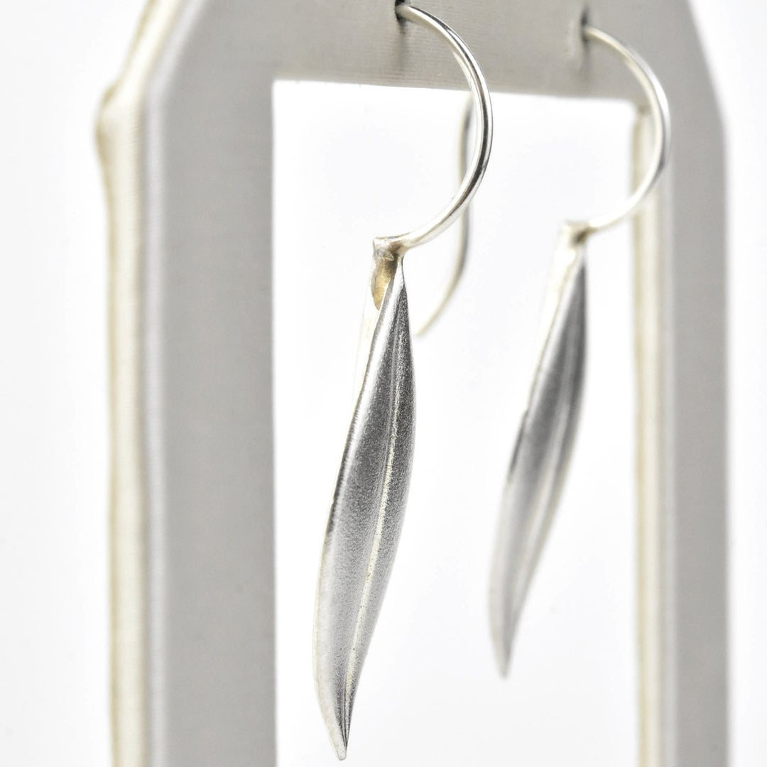 Olive Leaf Drop Earrings - Goldmakers Fine Jewelry