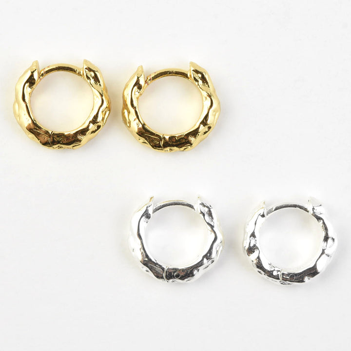 Organic Huggie Hoops