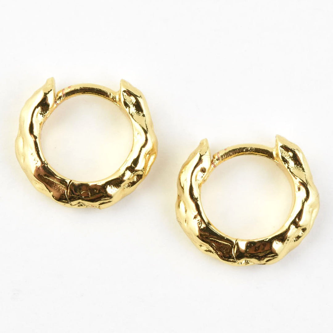 Organic Huggie Hoops