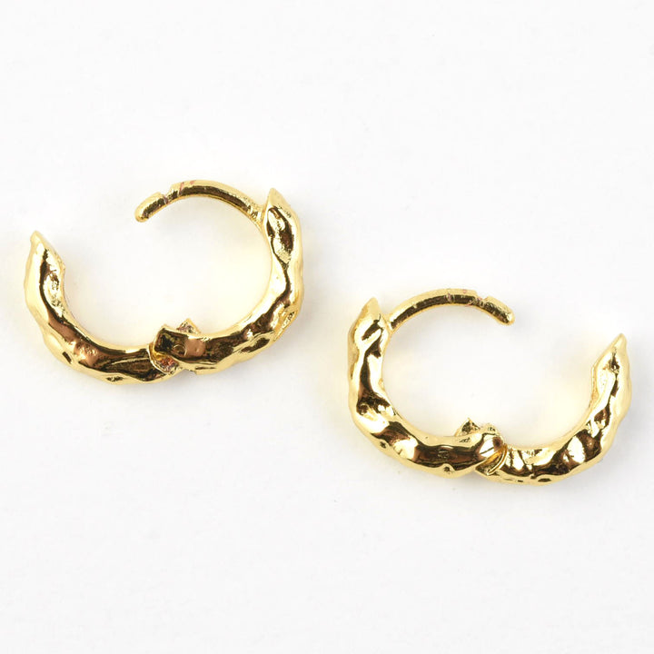 Organic Huggie Hoops