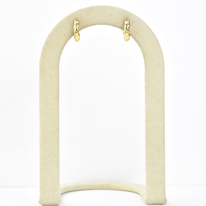 Organic Huggie Hoops