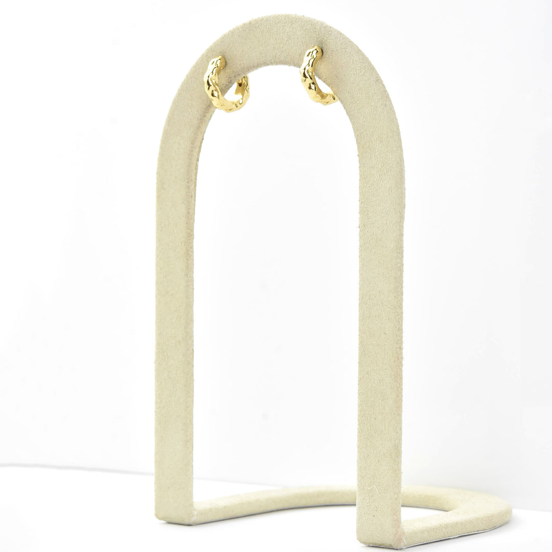 Organic Huggie Hoops