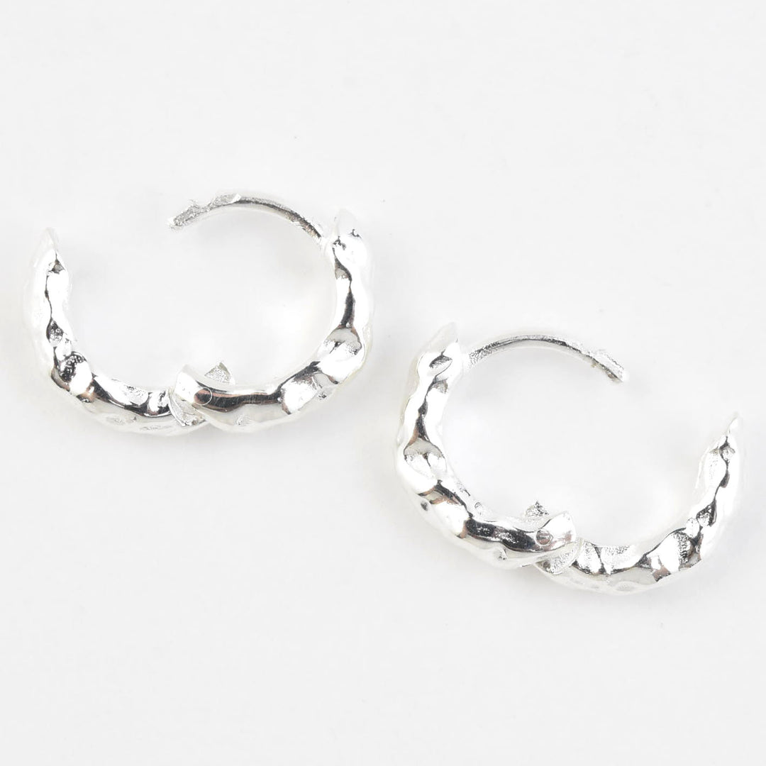 Organic Huggie Hoops