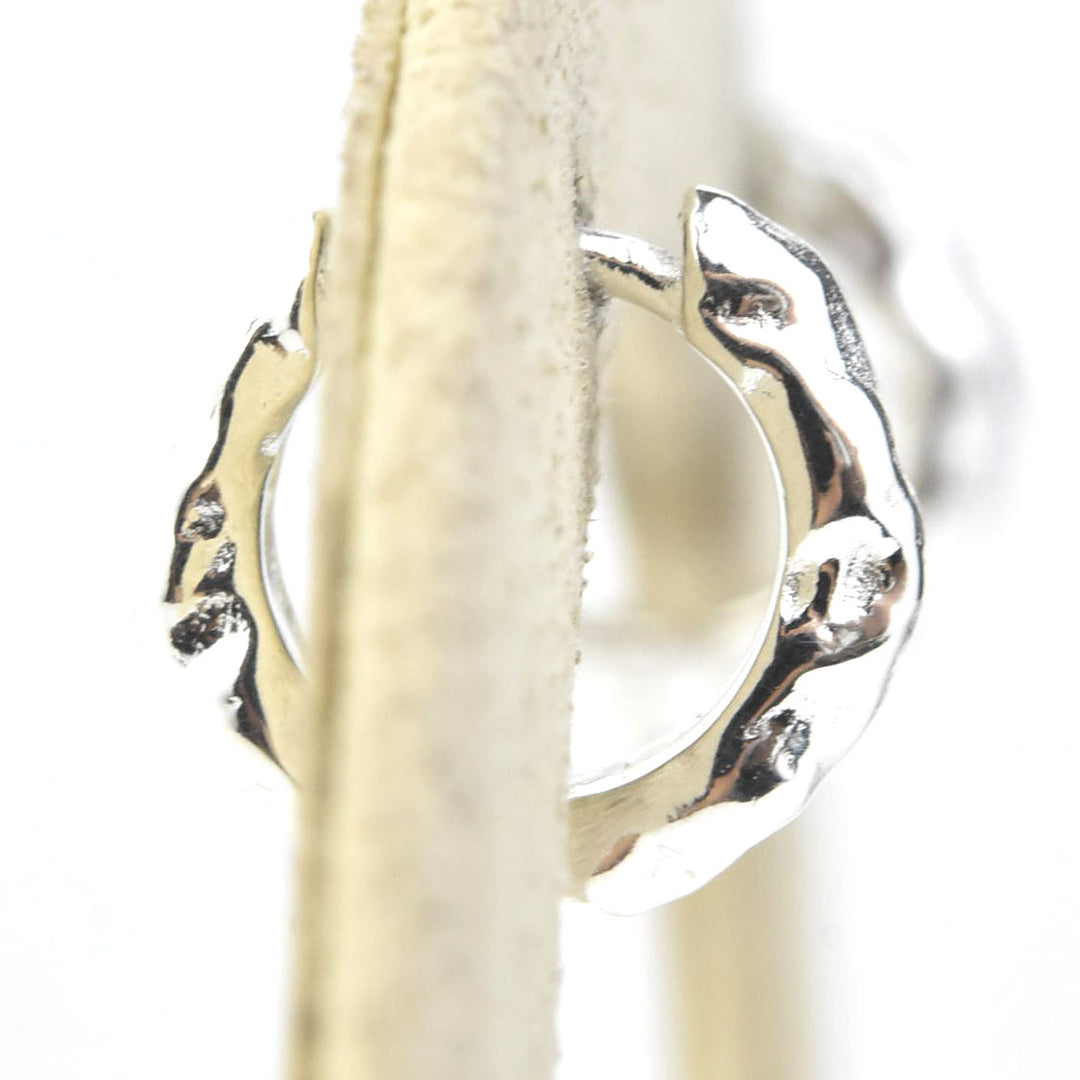 Organic Huggie Hoops