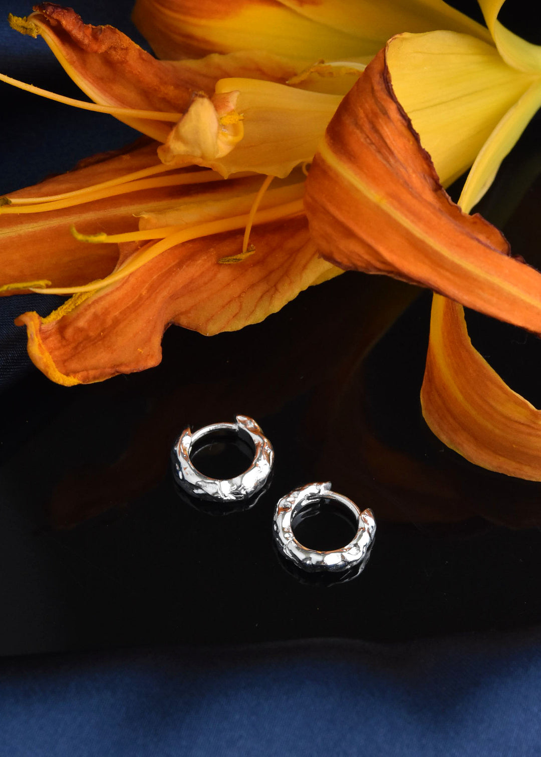 Organic Huggie Hoops