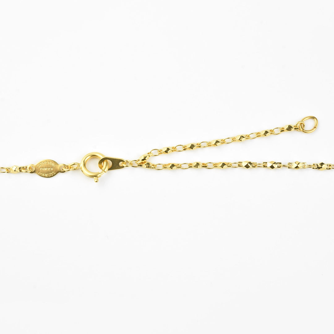 Oval Bee Necklace in Black Enamel - Goldmakers Fine Jewelry