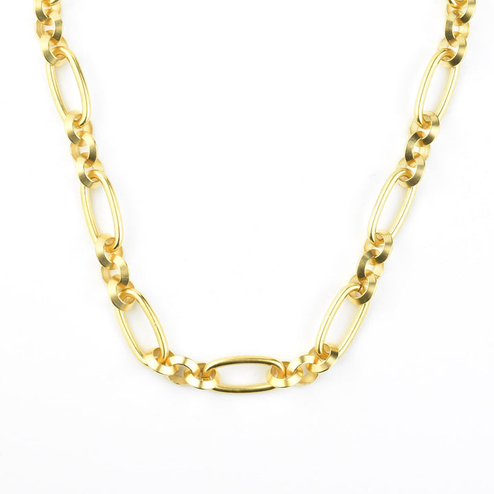 Gold Plated Oval Link Collar