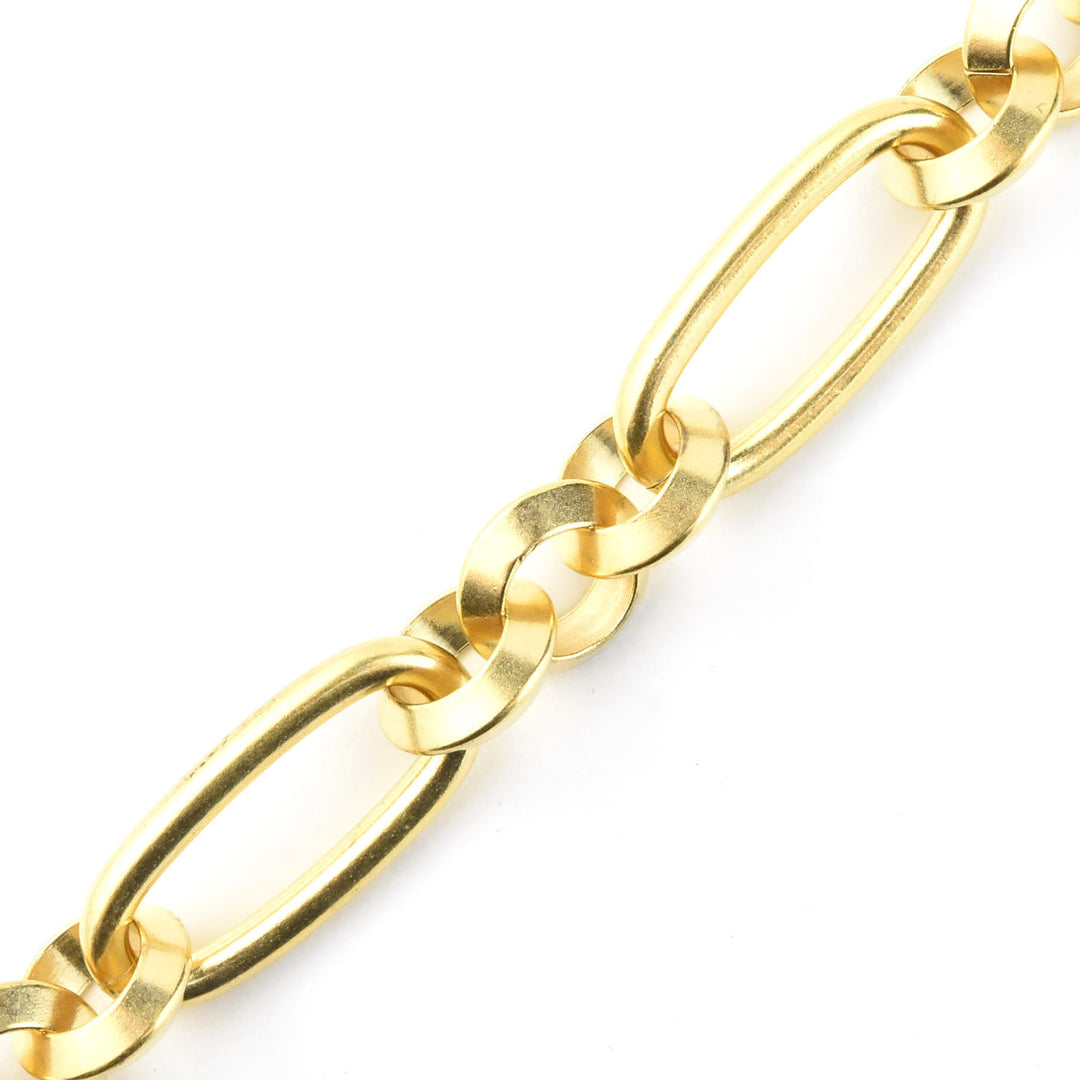 Gold Plated Oval Link Collar