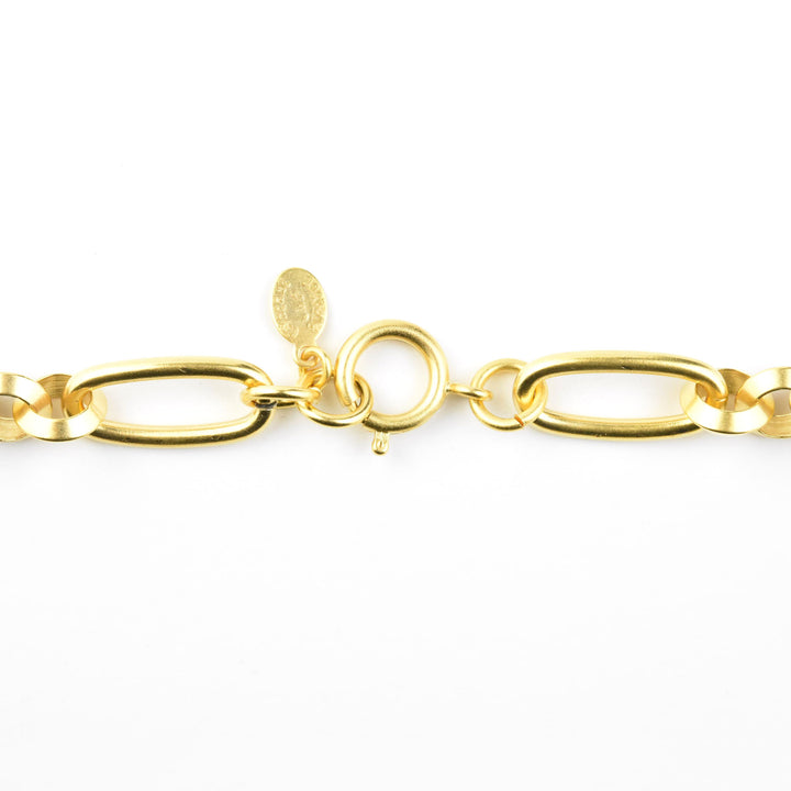 Gold Plated Oval Link Collar