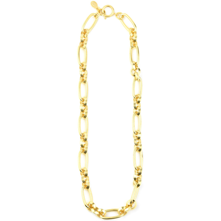 Gold Plated Oval Link Collar