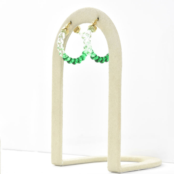 Painted Mini Rope Lucite Hoops - Goldmakers Fine Jewelry