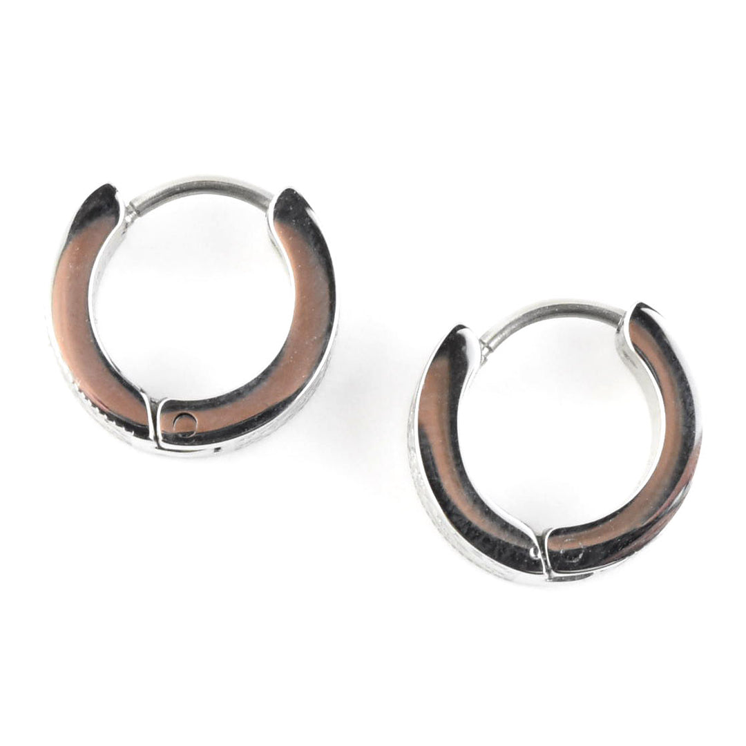 Paisly Super Chunky Huggie Hoops - Goldmakers Fine Jewelry
