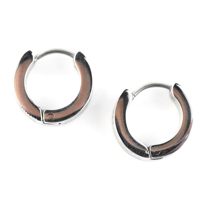 Paisly Super Chunky Huggie Hoops - Goldmakers Fine Jewelry