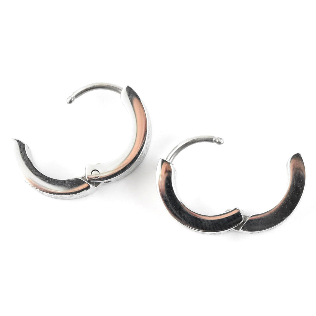 Paisly Super Chunky Huggie Hoops - Goldmakers Fine Jewelry