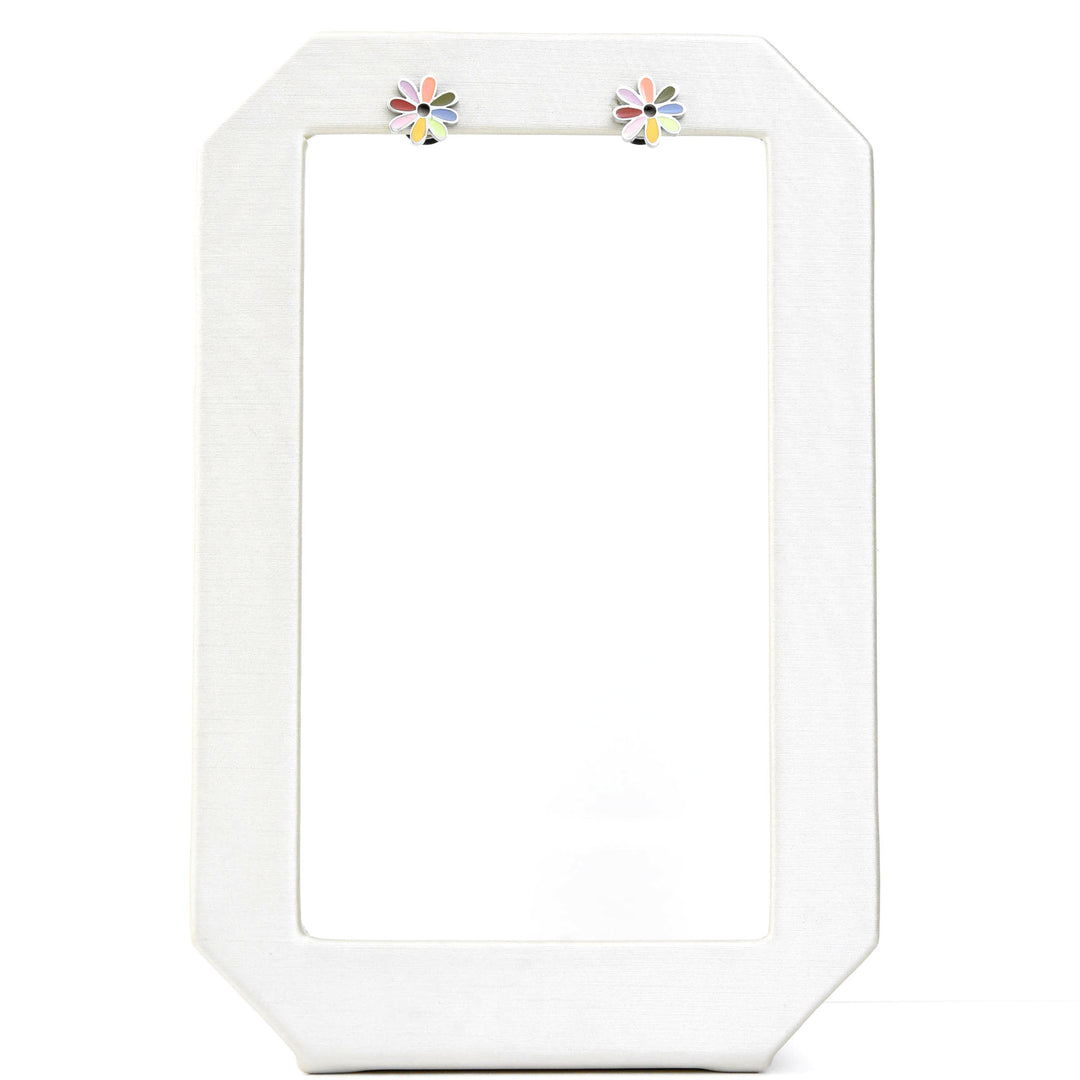 Pastel Rainbow Daisy Studs, Screw-back - Goldmakers Fine Jewelry