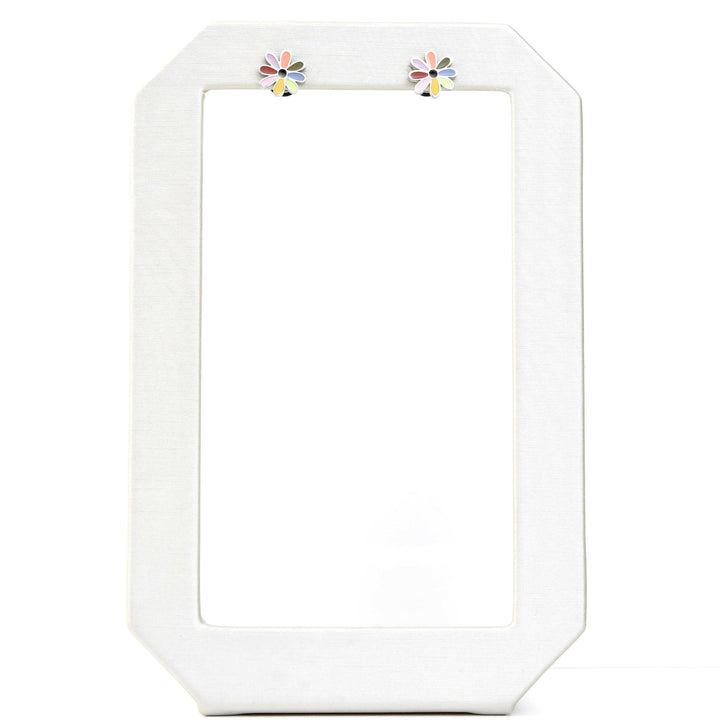 Pastel Rainbow Daisy Studs, Screw-back - Goldmakers Fine Jewelry